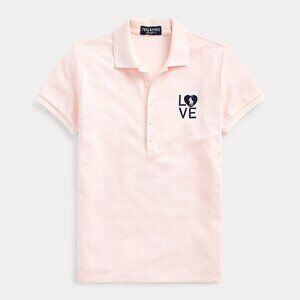 Ralph Lauren LOVE Pink Pony Polo Shirt Womens XL Breast Cancer Awareness NWT